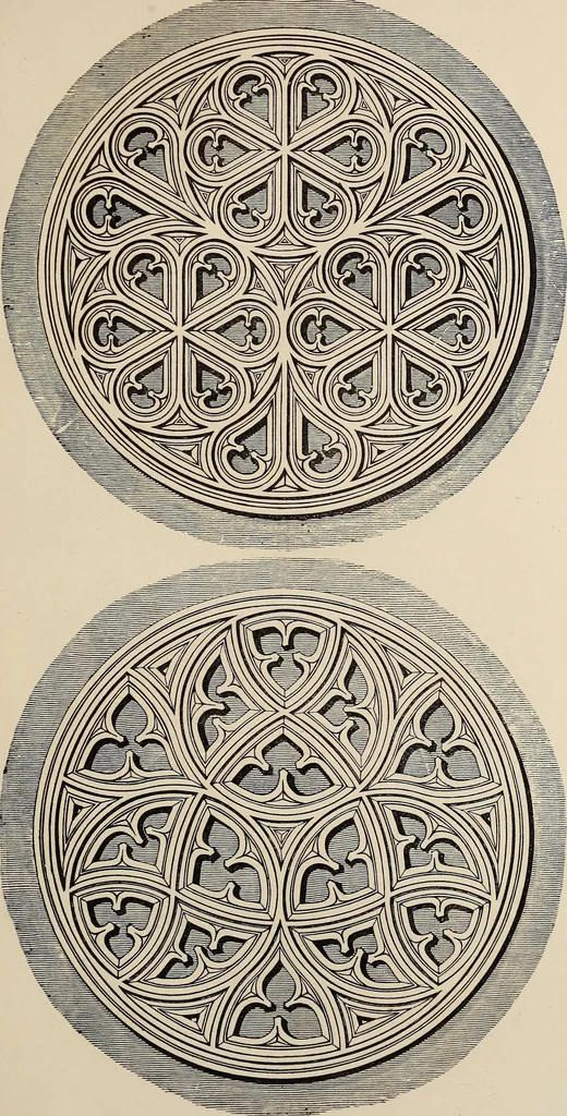 An illustration from The power of form applied to geometric tracery : one hundred designs and their foundations resulting from one diagram, 1851, leaf 32