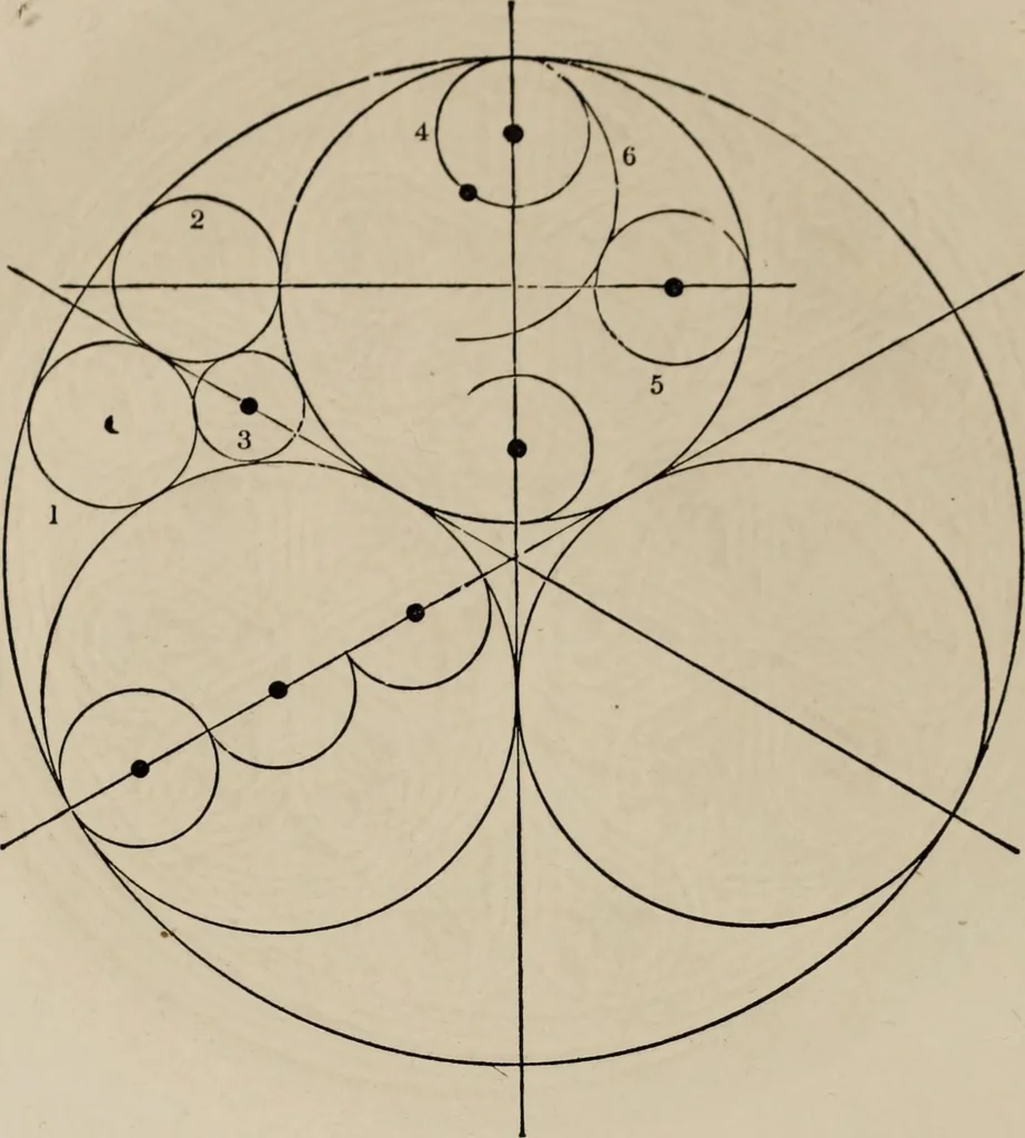An illustration from The power of form applied to geometric tracery : one hundred designs and their foundations resulting from one diagram, 1851, leaf 33