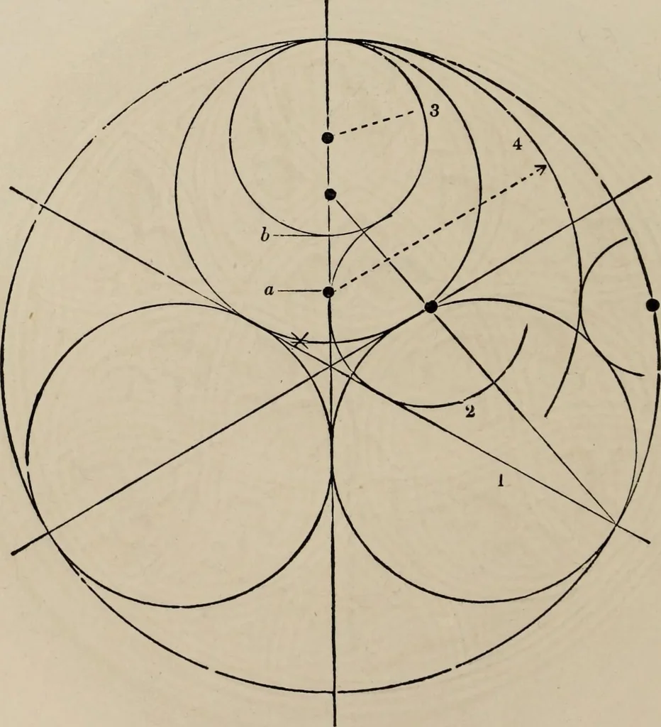 An illustration from The power of form applied to geometric tracery : one hundred designs and their foundations resulting from one diagram, 1851, leaf 33