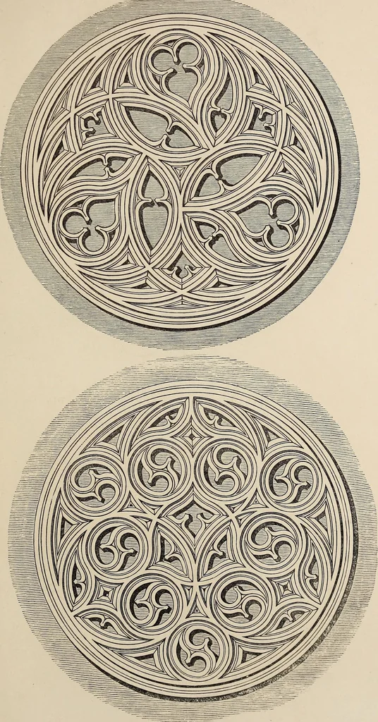 An illustration from The power of form applied to geometric tracery : one hundred designs and their foundations resulting from one diagram, 1851, leaf 36