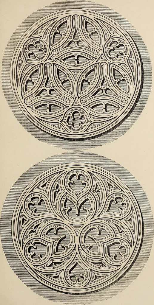 An illustration from The power of form applied to geometric tracery : one hundred designs and their foundations resulting from one diagram, 1851, leaf 38