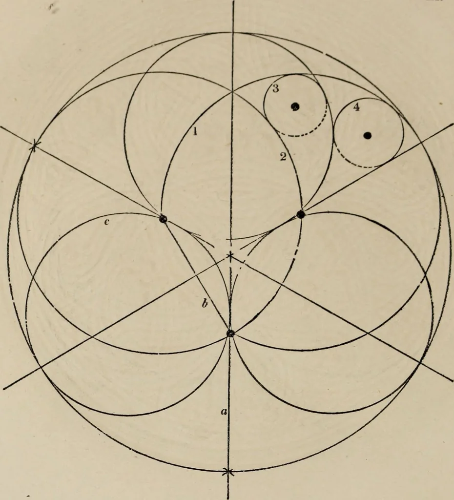 An illustration from The power of form applied to geometric tracery : one hundred designs and their foundations resulting from one diagram, 1851, leaf 41