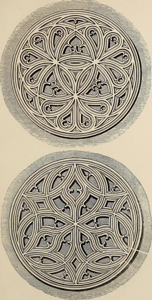 An illustration from The power of form applied to geometric tracery : one hundred designs and their foundations resulting from one diagram, 1851, leaf 42