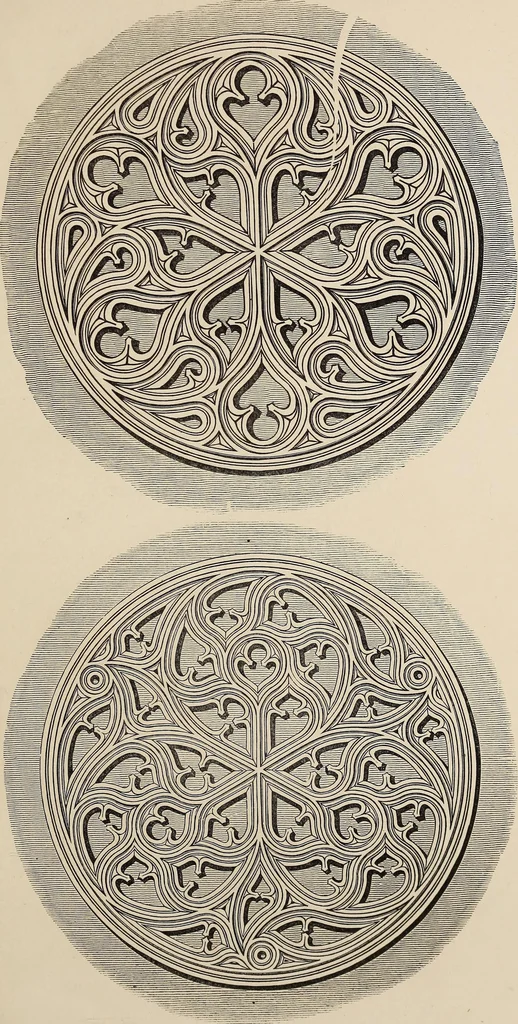 An illustration from The power of form applied to geometric tracery : one hundred designs and their foundations resulting from one diagram, 1851, leaf 44