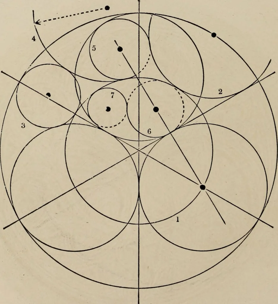 An illustration from The power of form applied to geometric tracery : one hundred designs and their foundations resulting from one diagram, 1851, leaf 45