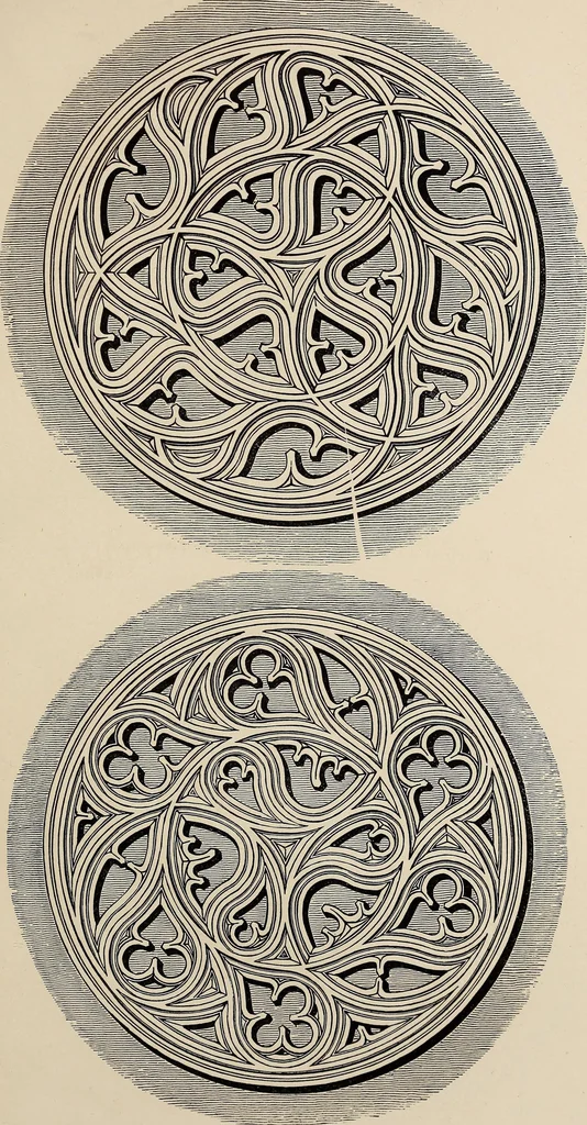 An illustration from The power of form applied to geometric tracery : one hundred designs and their foundations resulting from one diagram, 1851, leaf 46