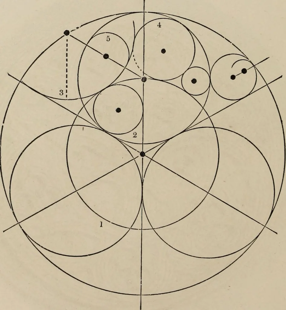 An illustration from The power of form applied to geometric tracery : one hundred designs and their foundations resulting from one diagram, 1851, leaf 47