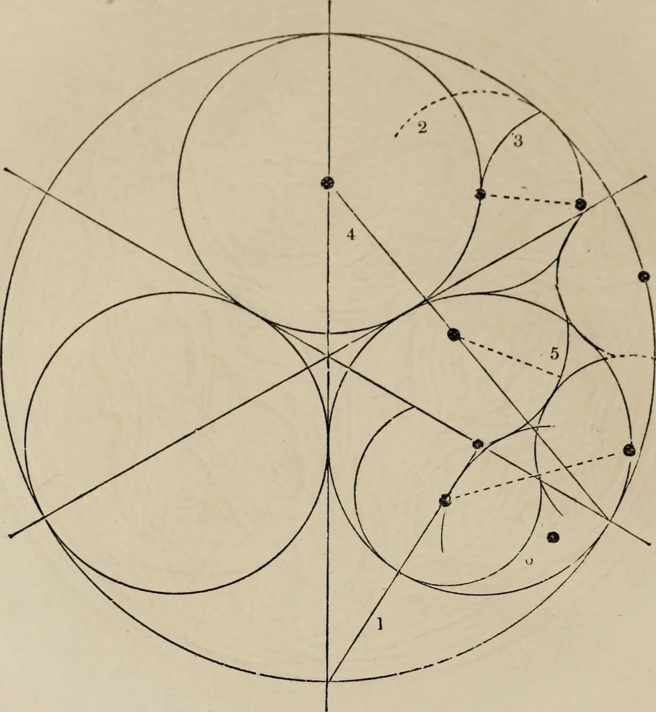 An illustration from The power of form applied to geometric tracery : one hundred designs and their foundations resulting from one diagram, 1851, leaf 49