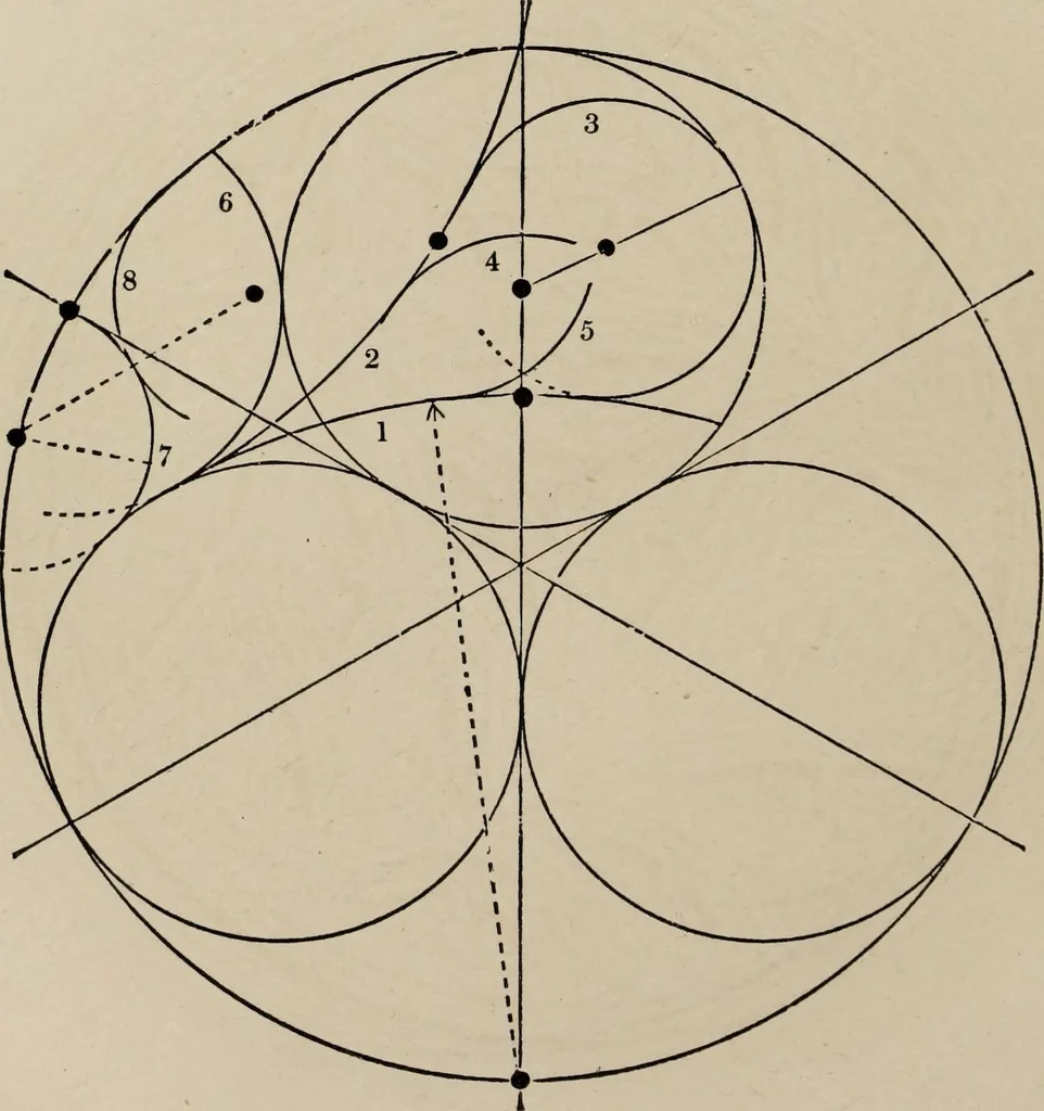 An illustration from The power of form applied to geometric tracery : one hundred designs and their foundations resulting from one diagram, 1851, leaf 49