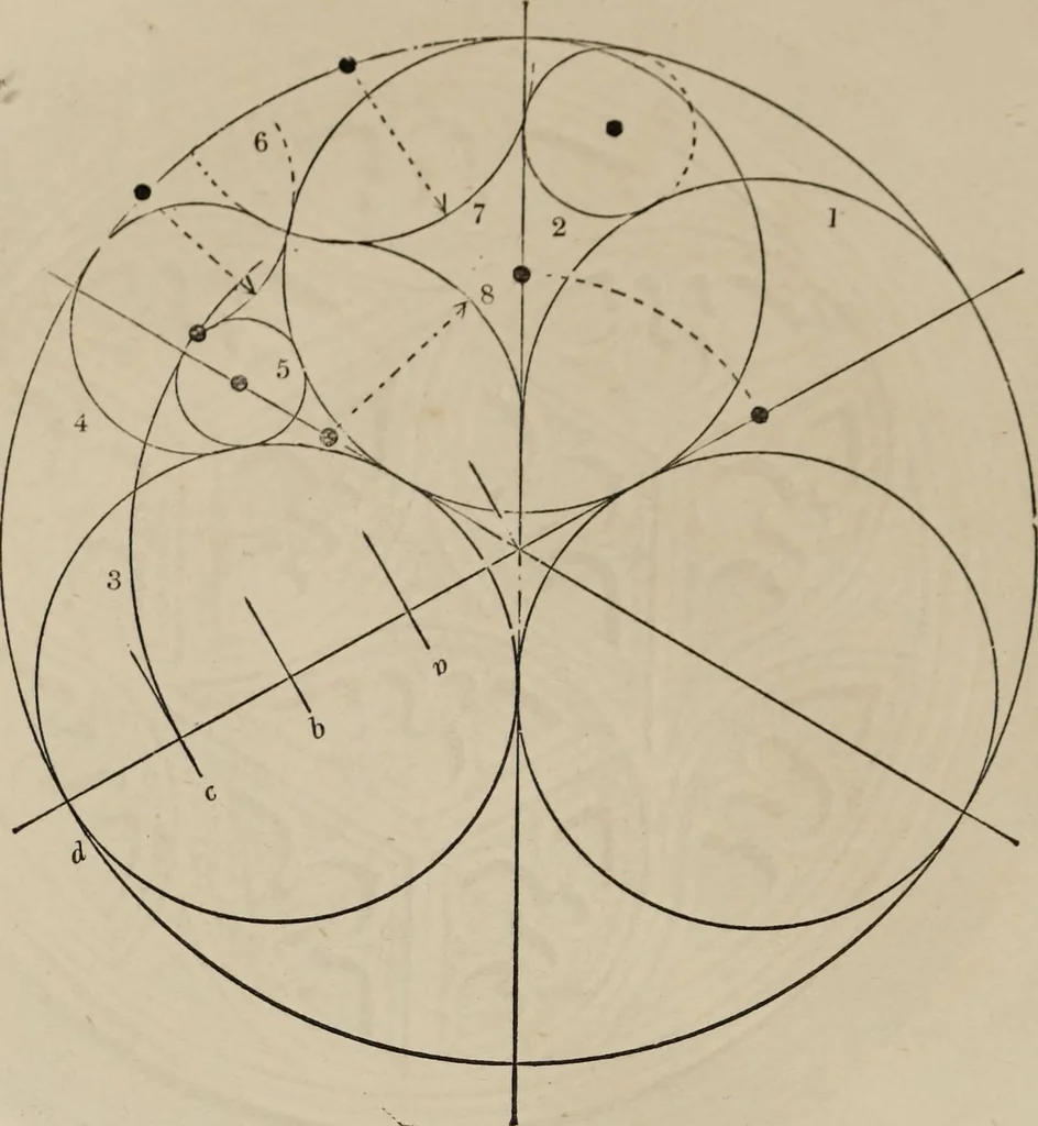 An illustration from The power of form applied to geometric tracery : one hundred designs and their foundations resulting from one diagram, 1851, leaf 53