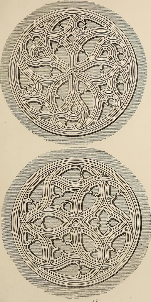 An illustration from The power of form applied to geometric tracery : one hundred designs and their foundations resulting from one diagram, 1851, leaf 54