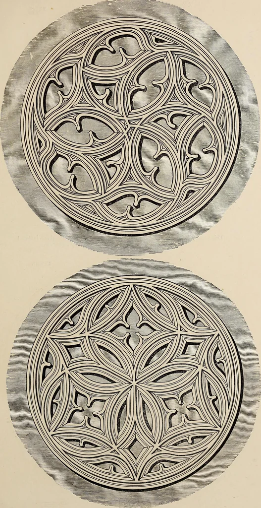 An illustration from The power of form applied to geometric tracery : one hundred designs and their foundations resulting from one diagram, 1851, leaf 56