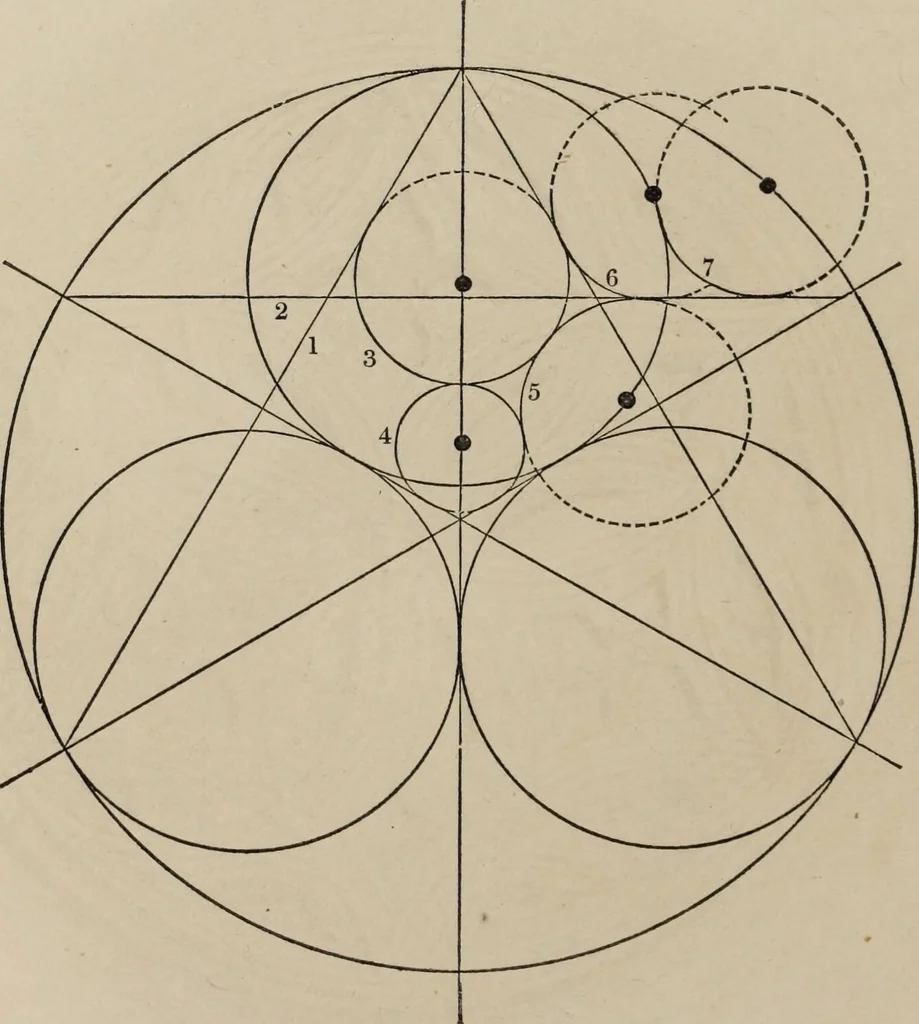 An illustration from The power of form applied to geometric tracery : one hundred designs and their foundations resulting from one diagram, 1851, leaf 57