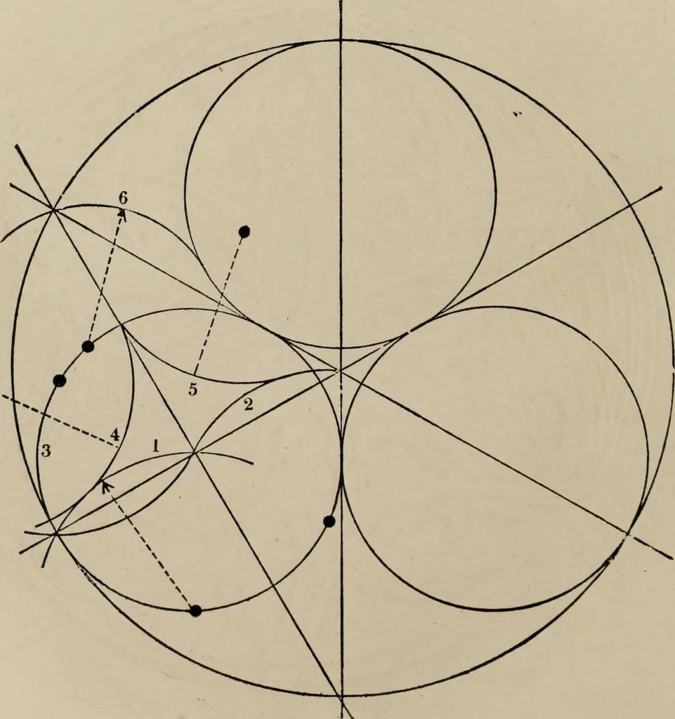 An illustration from The power of form applied to geometric tracery : one hundred designs and their foundations resulting from one diagram, 1851, leaf 59