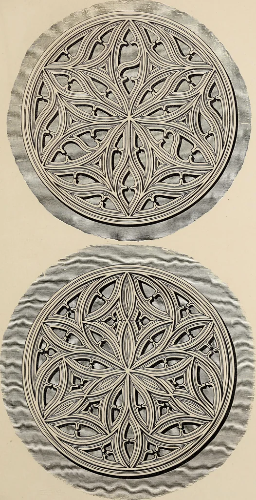 An illustration from The power of form applied to geometric tracery : one hundred designs and their foundations resulting from one diagram, 1851, leaf 60