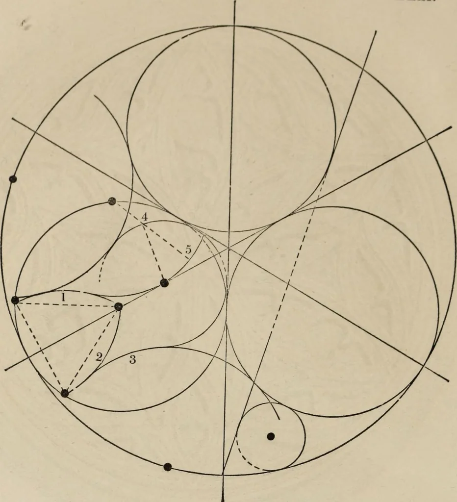 An illustration from The power of form applied to geometric tracery : one hundred designs and their foundations resulting from one diagram, 1851, leaf 61
