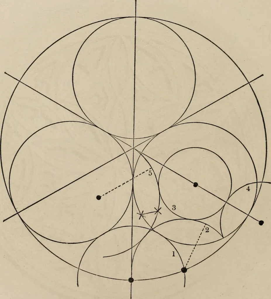 An illustration from The power of form applied to geometric tracery : one hundred designs and their foundations resulting from one diagram, 1851, leaf 61