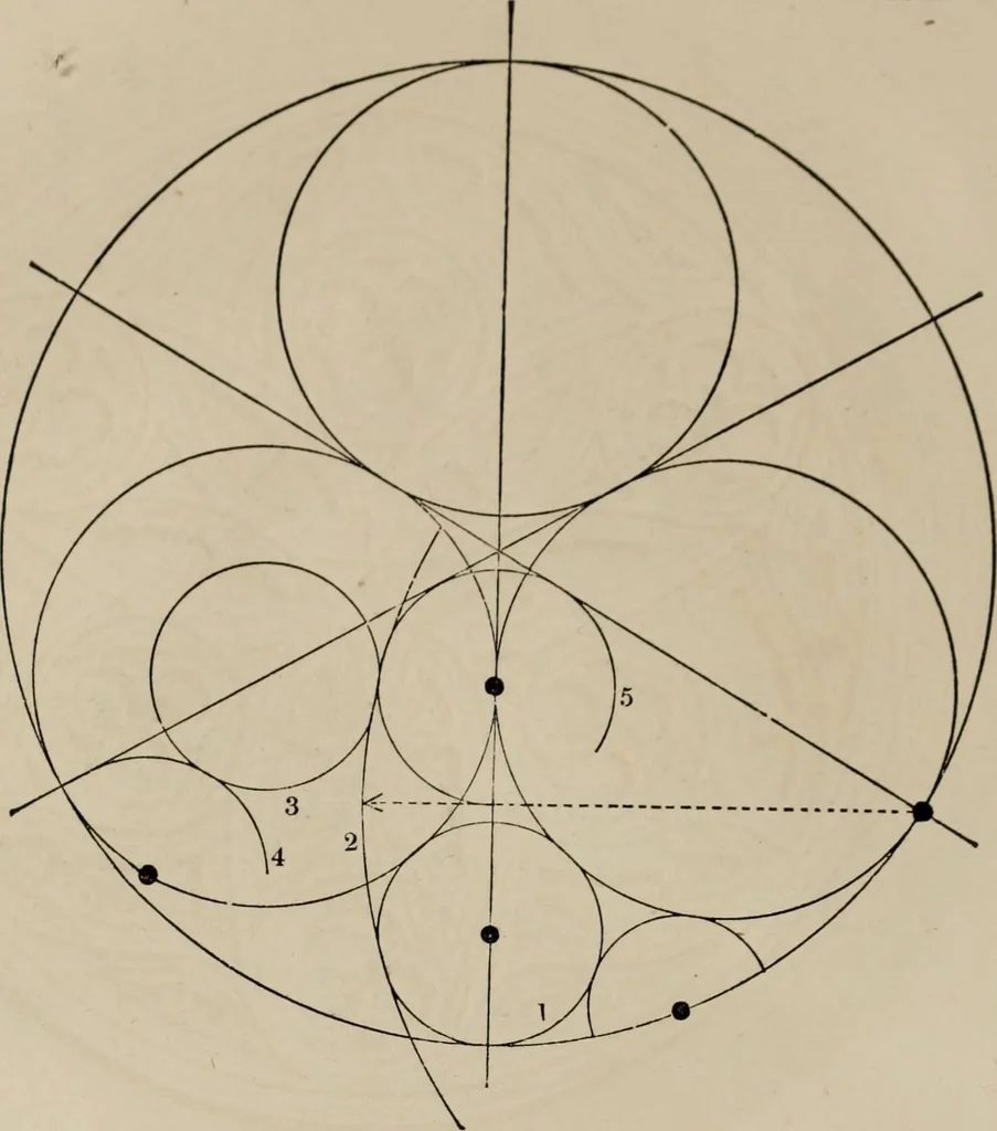 An illustration from The power of form applied to geometric tracery : one hundred designs and their foundations resulting from one diagram, 1851, leaf 63