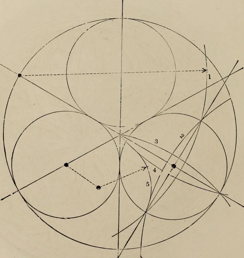 An illustration from The power of form applied to geometric tracery : one hundred designs and their foundations resulting from one diagram, 1851, leaf 63