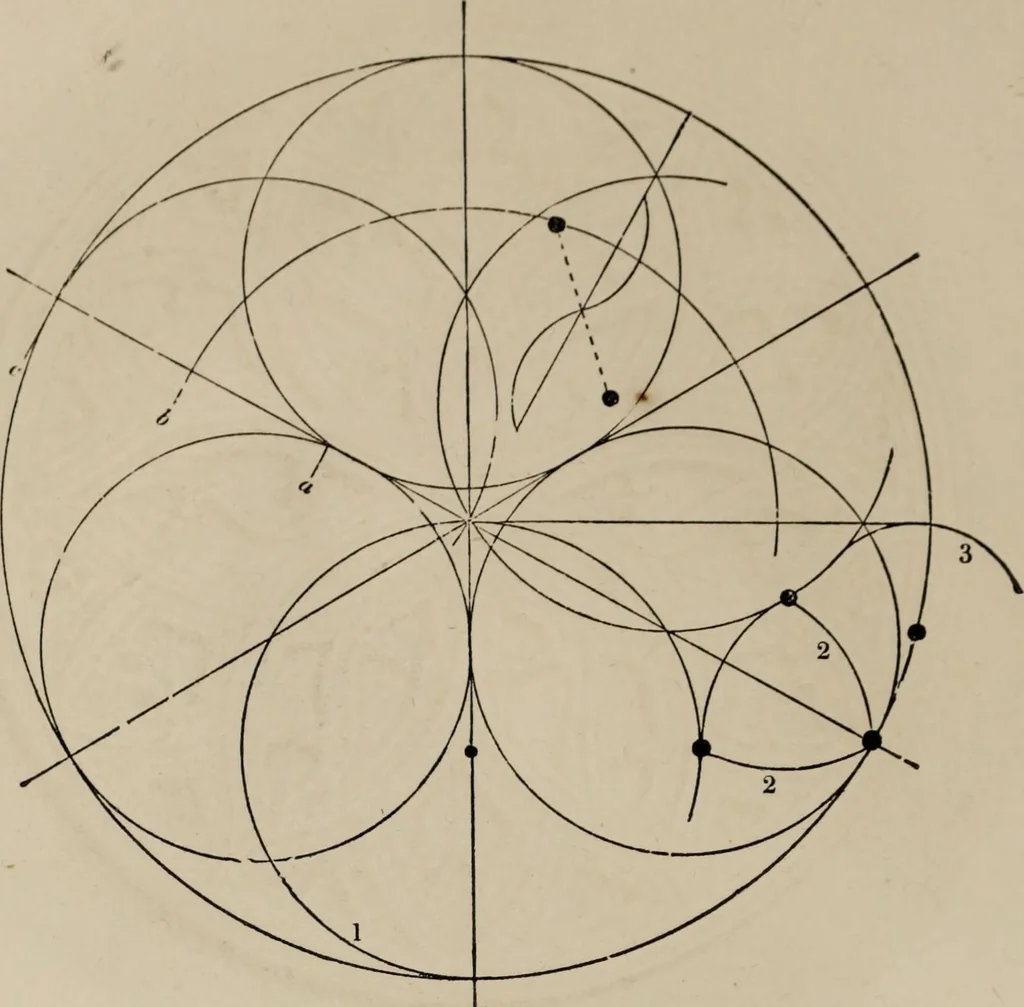An illustration from The power of form applied to geometric tracery : one hundred designs and their foundations resulting from one diagram, 1851, leaf 67