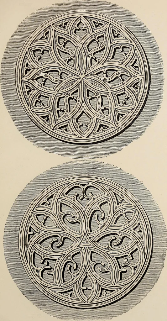 An illustration from The power of form applied to geometric tracery : one hundred designs and their foundations resulting from one diagram, 1851, leaf 68