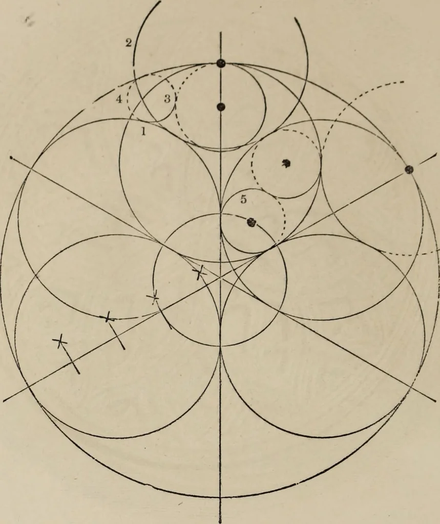 An illustration from The power of form applied to geometric tracery : one hundred designs and their foundations resulting from one diagram, 1851, leaf 69