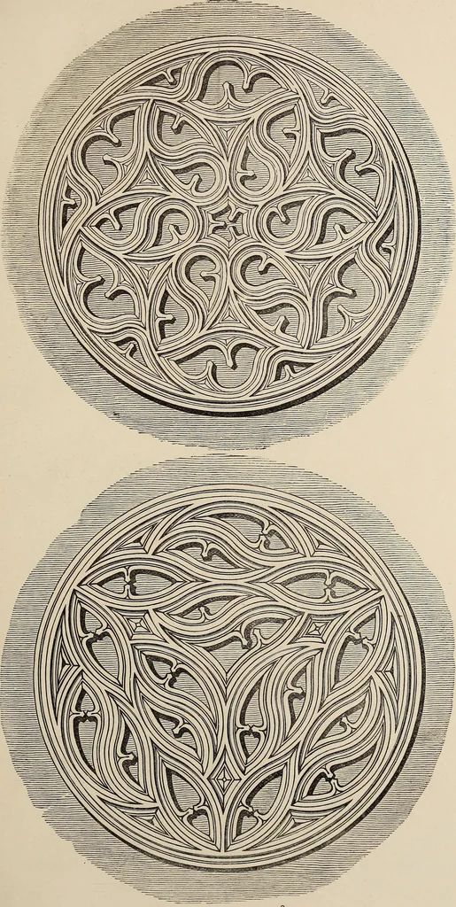 An illustration from The power of form applied to geometric tracery : one hundred designs and their foundations resulting from one diagram, 1851, leaf 70