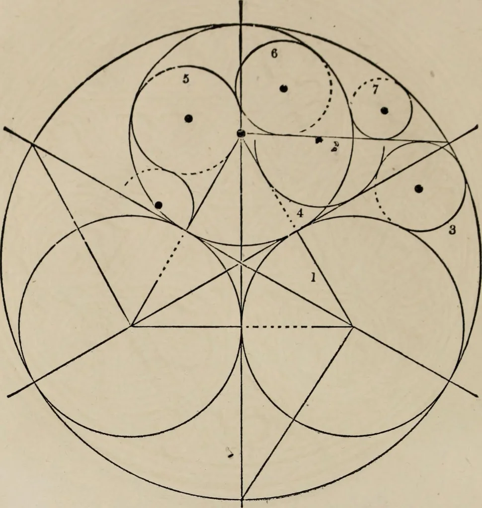 An illustration from The power of form applied to geometric tracery : one hundred designs and their foundations resulting from one diagram, 1851, leaf 71