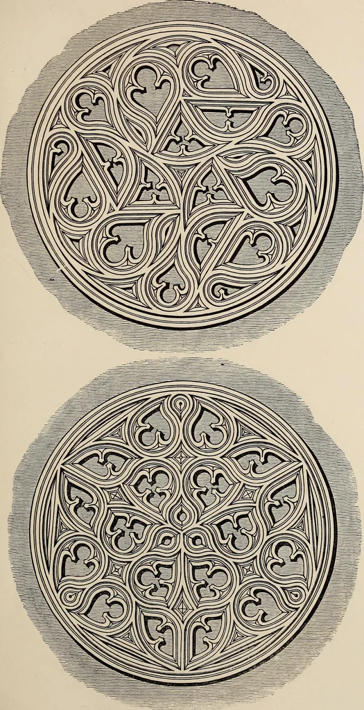 An illustration from The power of form applied to geometric tracery : one hundred designs and their foundations resulting from one diagram, 1851, leaf 72