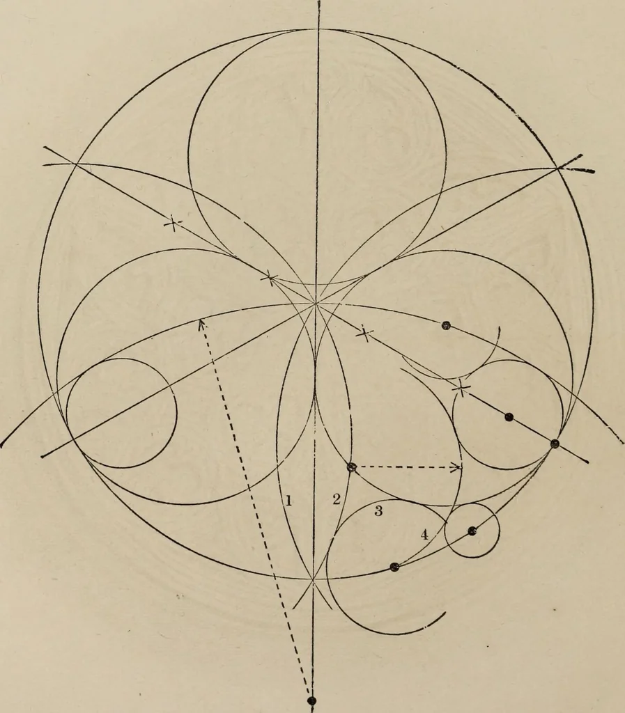 An illustration from The power of form applied to geometric tracery : one hundred designs and their foundations resulting from one diagram, 1851, leaf 73