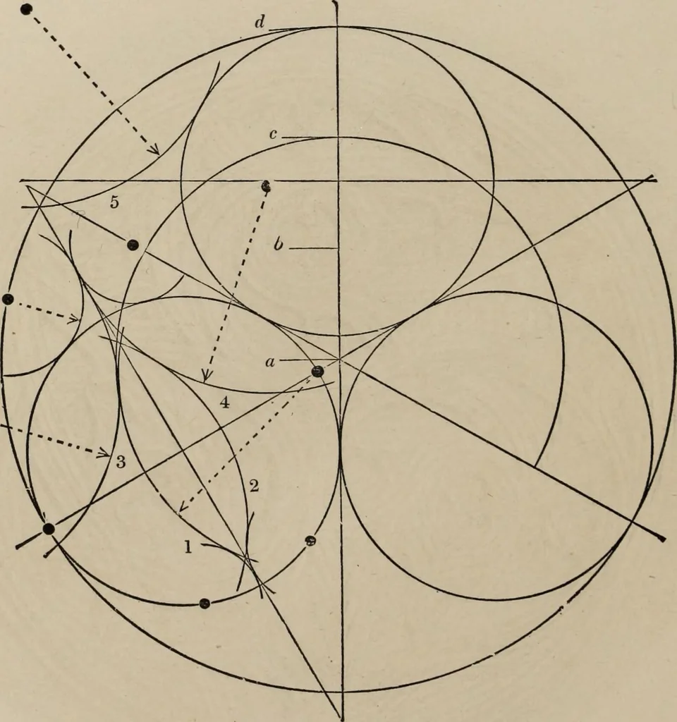 An illustration from The power of form applied to geometric tracery : one hundred designs and their foundations resulting from one diagram, 1851, leaf 77