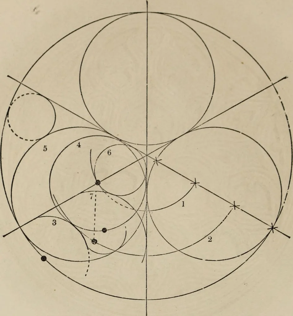 An illustration from The power of form applied to geometric tracery : one hundred designs and their foundations resulting from one diagram, 1851, leaf 81
