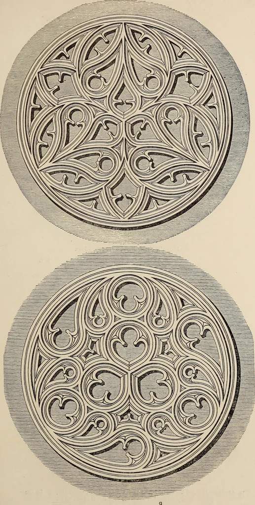 An illustration from The power of form applied to geometric tracery : one hundred designs and their foundations resulting from one diagram, 1851, leaf 84