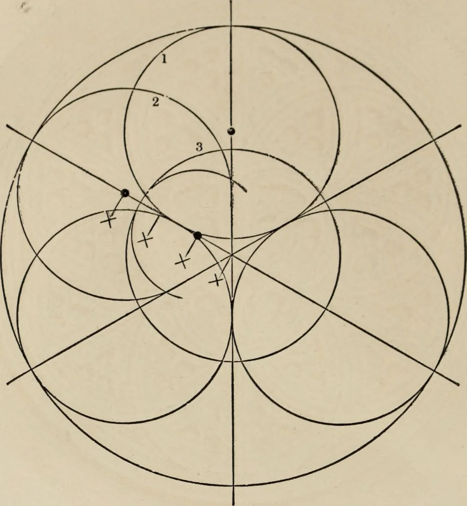 An illustration from The power of form applied to geometric tracery : one hundred designs and their foundations resulting from one diagram, 1851, leaf 85