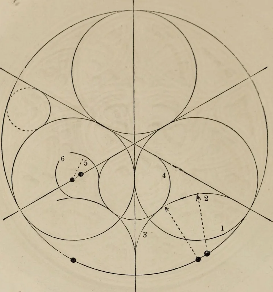 An illustration from The power of form applied to geometric tracery : one hundred designs and their foundations resulting from one diagram, 1851, leaf 87