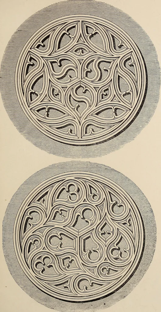 An illustration from The power of form applied to geometric tracery : one hundred designs and their foundations resulting from one diagram, 1851, leaf 88