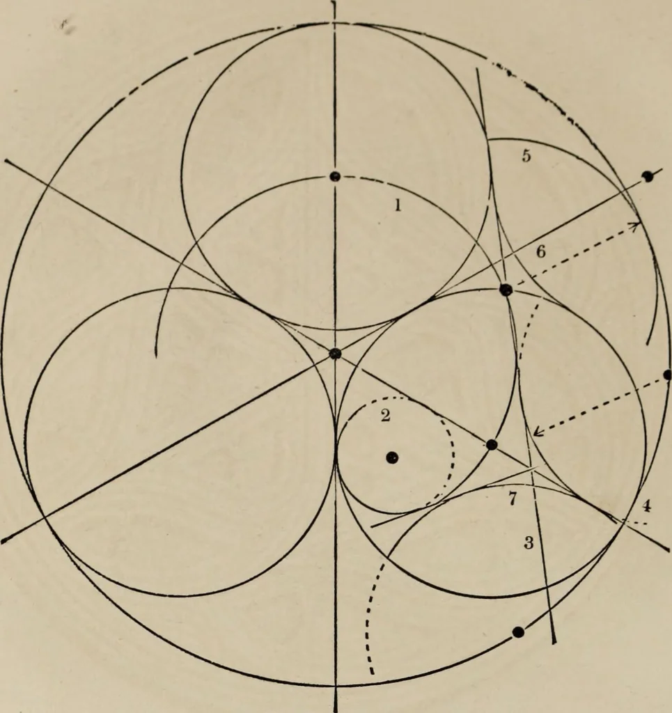 An illustration from The power of form applied to geometric tracery : one hundred designs and their foundations resulting from one diagram, 1851, leaf 93
