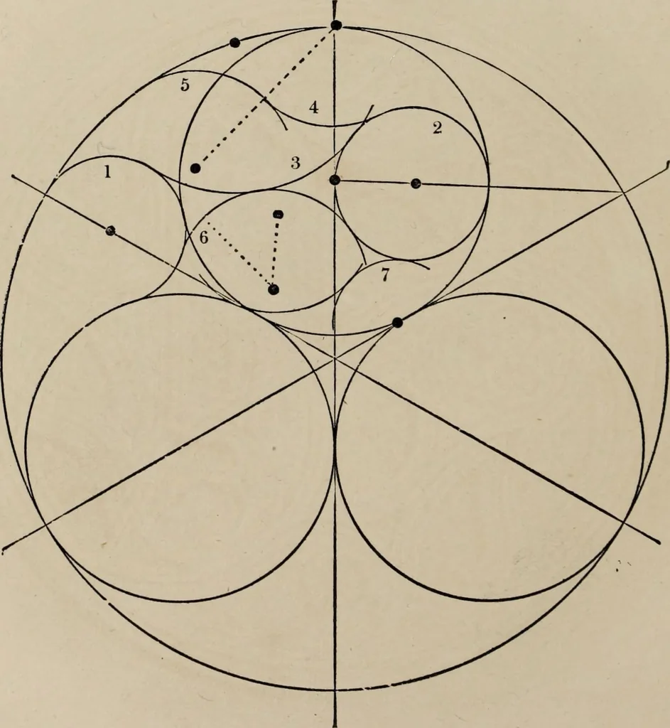 An illustration from The power of form applied to geometric tracery : one hundred designs and their foundations resulting from one diagram, 1851, leaf 93