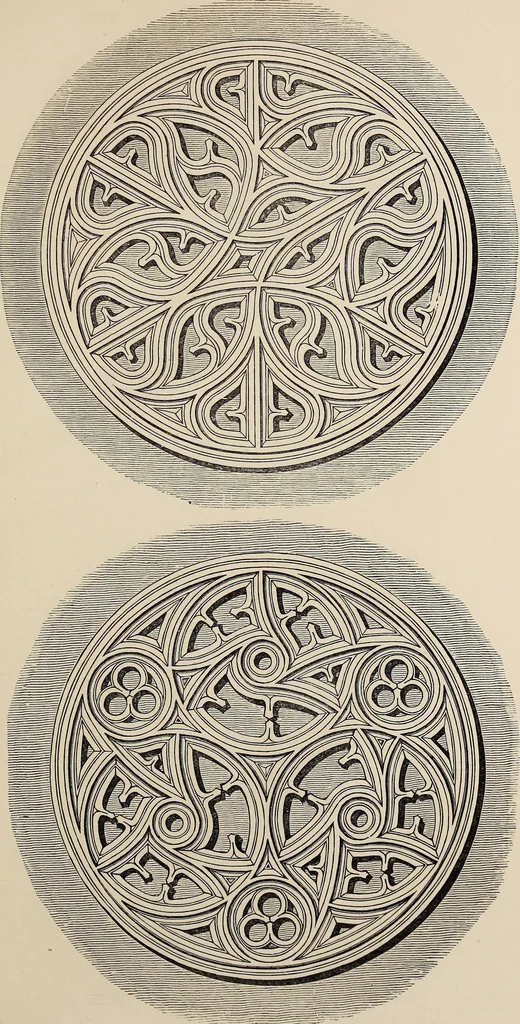 An illustration from The power of form applied to geometric tracery : one hundred designs and their foundations resulting from one diagram, 1851, leaf 96