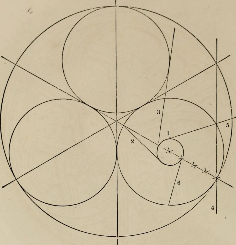 An illustration from The power of form applied to geometric tracery : one hundred designs and their foundations resulting from one diagram, 1851, leaf 97