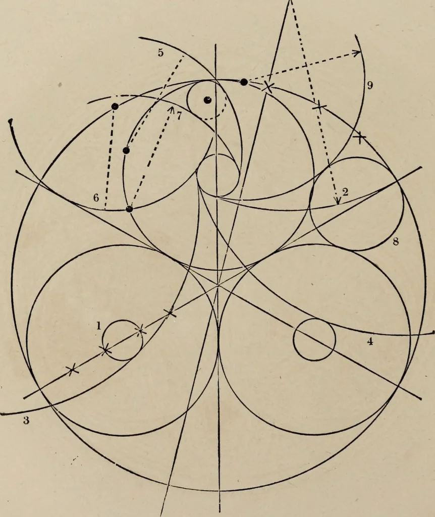 An illustration from The power of form applied to geometric tracery : one hundred designs and their foundations resulting from one diagram, 1851, leaf 97