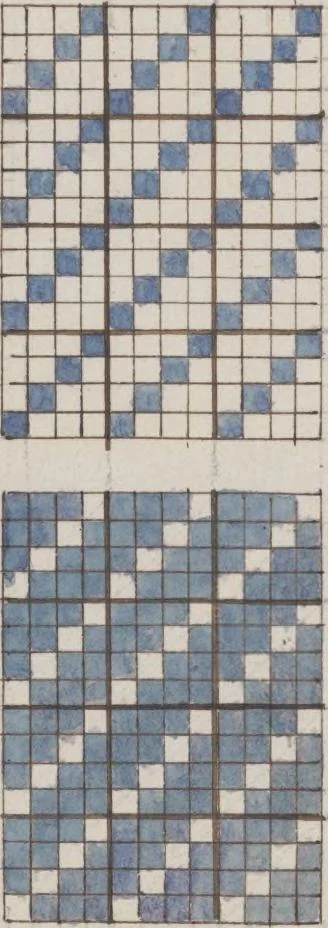 An illustration from Théorie de la fabrication des étoffes de soie, 1841, leaf 102