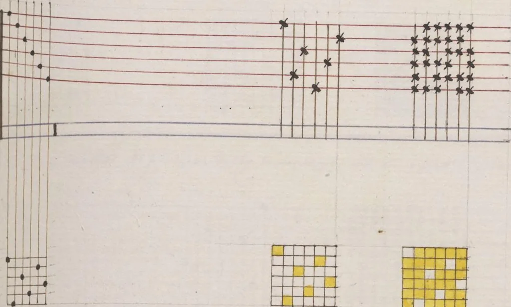 An illustration from Théorie de la fabrication des étoffes de soie, 1841, leaf 114