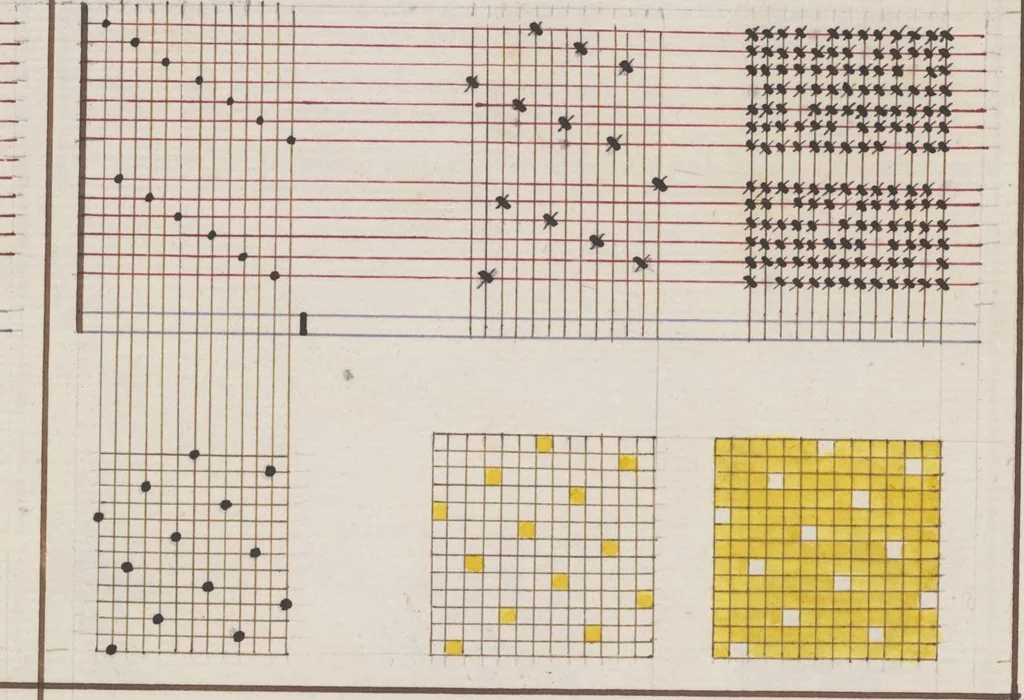 An illustration from Théorie de la fabrication des étoffes de soie, 1841, leaf 118