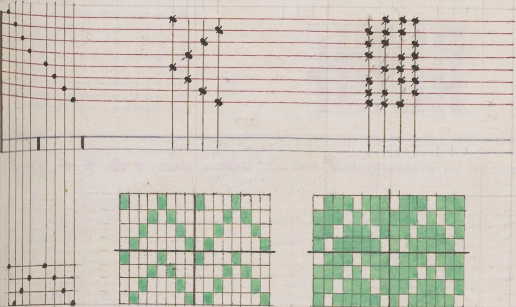 An illustration from Théorie de la fabrication des étoffes de soie, 1841, leaf 128
