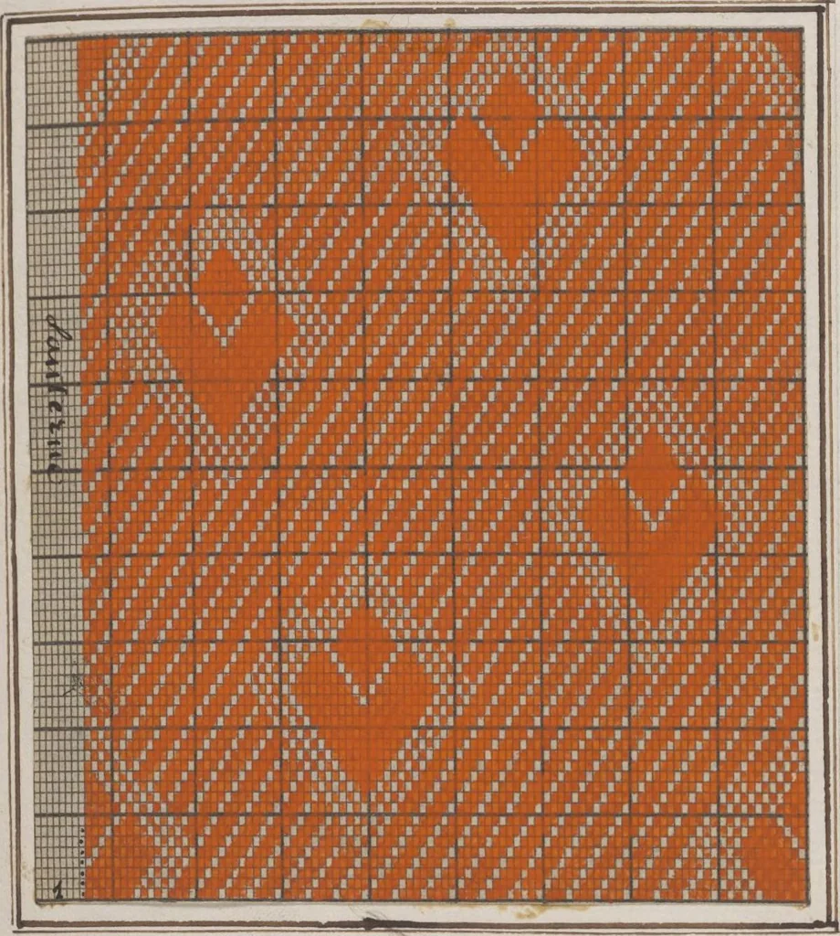 An illustration from Théorie de la fabrication des étoffes de soie, 1841, leaf 236