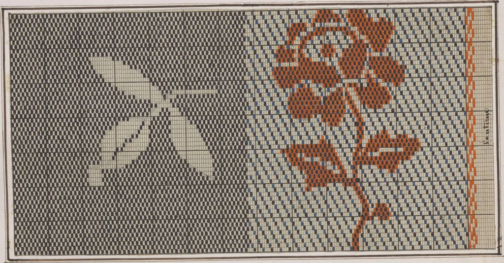 An illustration from Théorie de la fabrication des étoffes de soie, 1841, leaf 249