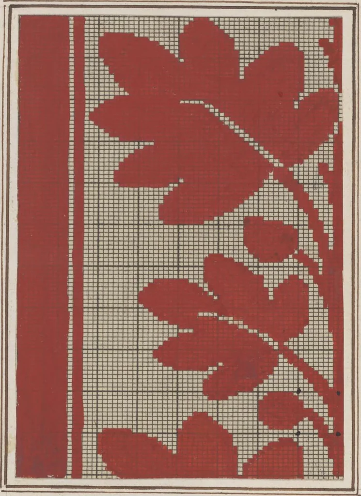 An illustration from Théorie de la fabrication des étoffes de soie, 1841, leaf 298