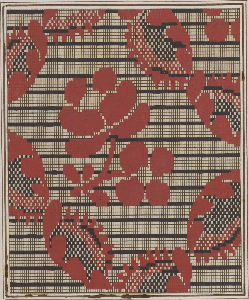 An illustration from Théorie de la fabrication des étoffes de soie, 1841, leaf 324