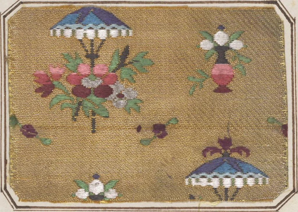 An illustration from Théorie de la fabrication des étoffes de soie, 1841, leaf 328